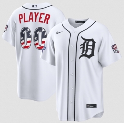 Men Detroit Tigers Active Player Custom White 2026 All Star Edition Stars   Stripes Stadium Pick A Player Stitched Baseball Jersey