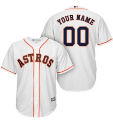 Men Women Youth All Size Houston Astros Majestic Cool Base Custom Jersey White 3