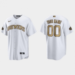 Men Women Youth Custom Milwaukee Brewers 2022 Mlb All Star Game White Replica Jersey