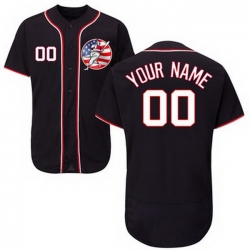 Men Women Youth Toddler All Size Washington Nationals Black Customized Flexbase New Design Jersey