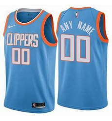 Men Women Youth Toddler All Size Los Angeles Clippers Blue NBA Swingman City Edition Custom Jersey