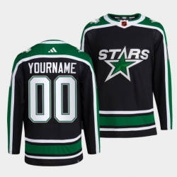 Men Women Youth Dallas Stars Custom Black 2022 23 Reverse Retro Stitched Jersey