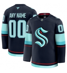 Men Women Youth Seattle Kraken Fanatics Deep Sea Blue Home Premium Custom Jersey