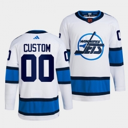 Men Women Youth Winnipeg Jets Custom White 2022 Reverse Retro Stitched Jersey