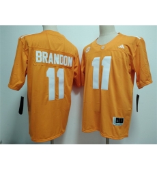 Men Tennessee Volunteers  11 Faizon Brandon Orange 2026 Stitched Jersey