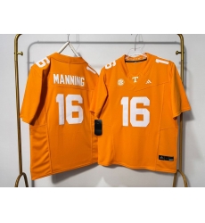 Men Tennessee Volunteers 16 Peyton Manning Orange F U S E 2 Stitched Jersey