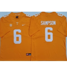 Men Tennessee Volunteers #6 Dylan Sampson Orange Stitched NCAA Jersey