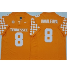 Men Tennessee Volunteers #8 Nico Iamaleava Orange Stitched NCAA Jersey