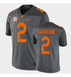 Men Tennessee Volunteers Jarrett Guarantano Limited Gray Football Jersey