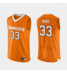 Men Tennessee Volunteers Zach Kent Orange Authentic Performace College Basketball Jersey