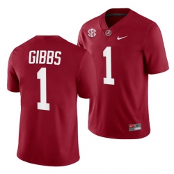 Jahmyr Gibbs Alabama Crimson Tide College Football Crimson 2021-22 1 Jersey Men