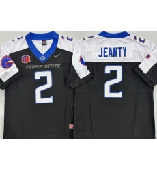 Men Boise State Broncos #2 Ashton Jeanty Black Stitched NCAA Jersey