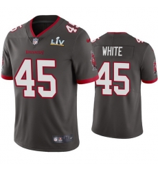 Men Devin White Buccaneers Pewter Super Bowl Lv Vapor Limited Jersey