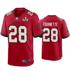 Men Leonard Fournette Buccaneers Red Super Bowl Lv Game Jersey