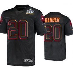 Men Ronde Barber Tampa Bay Buccaneers Black Super Bowl Lv Jersey