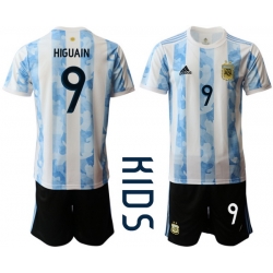 Kids Argentina Short Soccer Jerseys 026