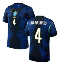 Youth 4 Brazil National Team Marquinhos 2026 Home Jersey 2