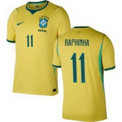 Men 11Raphinha Brazil National Team Raphinha 2026 Home Jersey 1