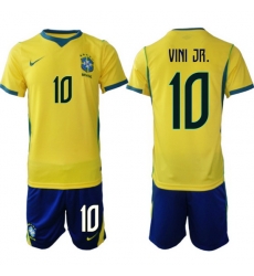 Men Brazil 2026 FIFA World Cup Yellow Home Soccer Jersey VINI JR #10