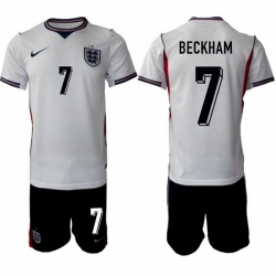 England FIFA World Cup 2026 White Soccer Jersey David Beckham #7