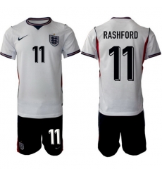 England FIFA World Cup 2026 White Soccer Jersey ‌Marcus Rashford #11