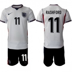 England FIFA World Cup 2026 White Soccer Jersey ‌Marcus Rashford #11