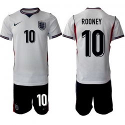 England FIFA World Cup 2026 White Soccer Jersey Wayne Rooney #10