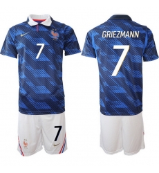 Men France 2026 FIFA World Cup Blue Soccer Jersey #7 Antoine Griezmann Men France 2026 FIFA World Cup Blue Soccer Jersey #7 Antoine Griezmann