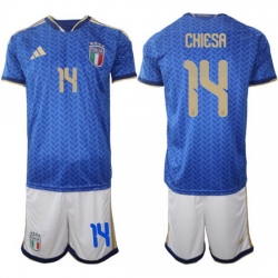 Italy Home Blue Soccer Jersey 0017