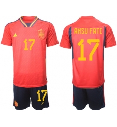 Men FIFA 2022 Spain Soccer Jersey 006