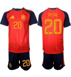Spain 2026 FIFA World Cup Soccer Jersey Red #20 PEDRI