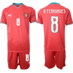 Portugal 2026 FIFA World Cup Soccer Jersey Red #8 B.FERNANDES