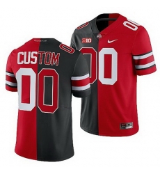 Ohio State Buckeyes Custom Scarlet Black Split Edition Men Jersey