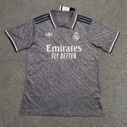 Men Real Madrid Gray Soccer Jersey
