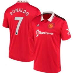 Men Manchester City Ronaldo #7 2022 2023 Red Soccer Jersey