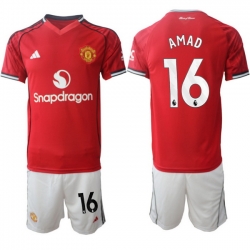 Men Manchester United 2026 Soccer Jerseys Red #16 AMAD
