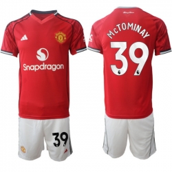 Men Manchester United 2026 Soccer Jerseys Red #39 McTOMINAY