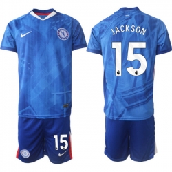 Men Chelsea 2026 Soccer Jerseys Blue #15 JACKSON
