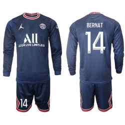 Men Paris Saint Germain Long Sleeve Soccer Jerseys 552