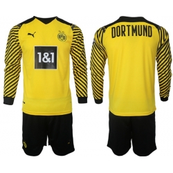 Men Borussia Dortmund Long Sleeve Soccer Jerseys 518