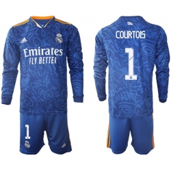 Men Real Madrid Long Sleeve Soccer Jerseys 544