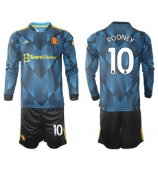 Men Manchester United Long Sleeve Soccer Jerseys 553