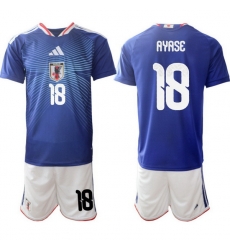 Men Japan 2026 Soccer Jerseys Blue #18 Ayase Ueda