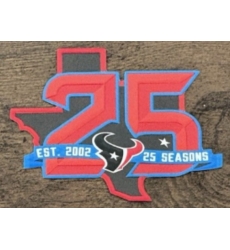 Texans 25 Anniversary Jersey Patch 01