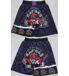Men Toronto Raptors Black Shorts  