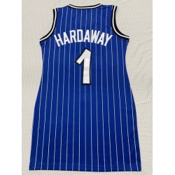 Women Orlando Magic #1 Penny Hardaway Blue Dress Stitched Jersey Blue II