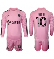 Men Inter Miami CF 10 Lionel Messi 2023 24 Pink Home Soccer Jersey Suit Men Inter Miami CF 10 Lionel Messi 2023 24 Pink Home Soccer Jersey Suit