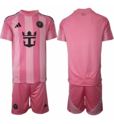 Men Inter Miami CF Blank 25 26 Pink Home Soccer Jersey Suit Men Inter Miami CF Blank 25 26 Pink Home Soccer Jersey Suit