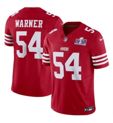 Men San Francisco 49ers 54 Fred Warner Red 2023 F U S E Vapor Untouchable Limited Stitched Football 2024 Super Bowl LVIII Jersey Men San Francisco 49ers 54 Fred Warner Red 2023 F U S E Vapor Untouchable Limited Stitched Football 2024 Super Bowl LVIII Jersey