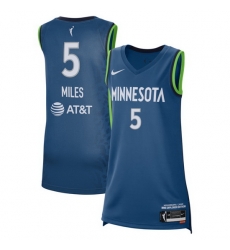 Women Minnesota Lynx Olivia Miles #5 Blue Stitched Basketball WNBA Jersey Women Minnesota Lynx Olivia Miles #5 Blue Stitched Basketball WNBA Jersey